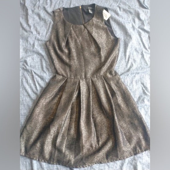 M black/gold dress midi, never worn - Picture 1 of 1